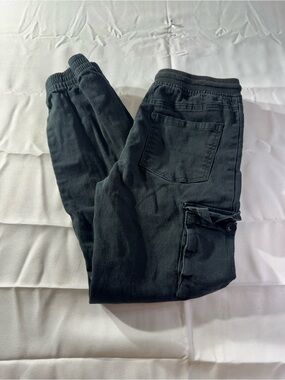 Quad Seven Kids 12 Black Jogger Jeans with Pocket Detail